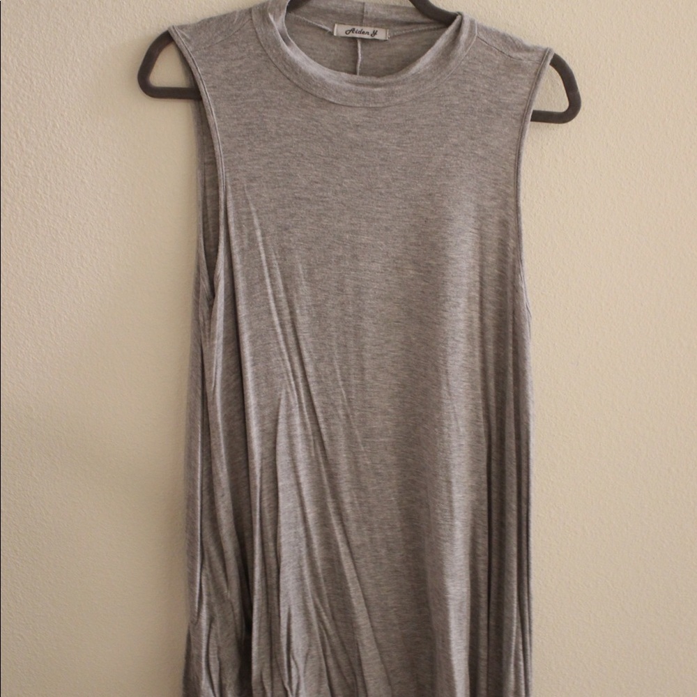 Comfy Gray T-Shirt Dress